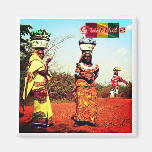 zGN007 GUINEA, Fule Frauen, Afrika, Kühlschrank Magnet