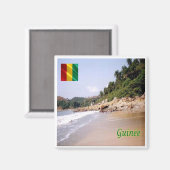 zGN008 GUINEA, Governor's Beach, Afrika, Kühlschra Magnet (Vorderseite/Rückseite)