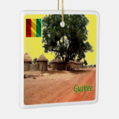 zGN009 GUINEA, Dorf Siguiri, Afrika, Keramikornament (Rechts)