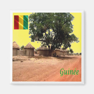 zGN009 GUINEA, Dorf Siguiri, Afrika, Kühlschrank Magnet