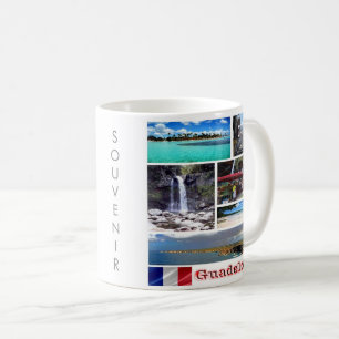 zGP003 Mosaik von GUADELOUPE, Karibik, Kaffeetasse