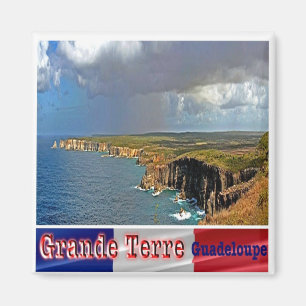 zGP008 GUADELOUPE, Grande-Terre, Panorama, Kühlsch Magnet
