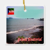 zGQ005 EQUATORIAL GUINEA, Panorama, Afrika, Keramikornament (Vorderseite)
