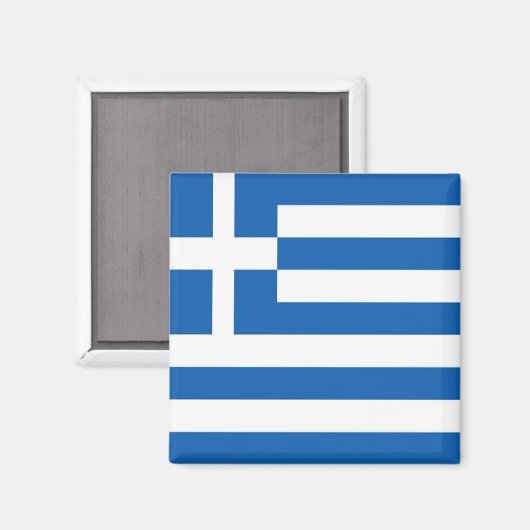 zGR001 Greece - Flag - Fridge Magnet (Vorderseite/Rückseite)