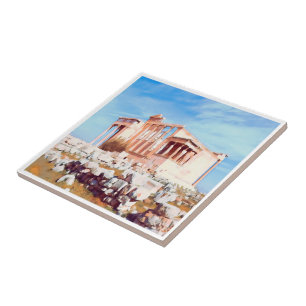 zGR008 ATHENS, Akropolis, Griechenland, Fliese