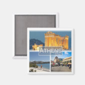 zGR024 ATHENS, Griechenland, Kühlschrank Magnet (Vorderseite/Rückseite)