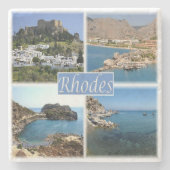 zGR025 RHODES, Griechenland, Steinuntersetzer (Vorderseite)