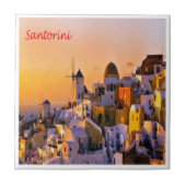 zGR035 SANTORINI, Thera, Griechenland, Fliese (Vorderseite)