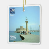 zGR038 RHODES, Griechenland Keramikornament (Links)