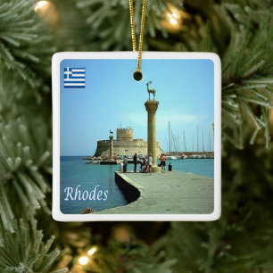 zGR039 RHODES, Griechenland, Keramikornament