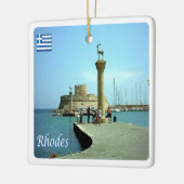 zGR039 RHODES, Griechenland, Keramikornament (Links)
