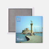 zGR039 RHODES, Griechenland, Kühlschrank Magnet (Vorderseite/Rückseite)