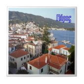 zGR043 PAROS Griechenland, Fliese (Vorderseite)