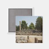 zGR046 OLIMPIA, Griechenland, Kühlschrank Magnet (Vorderseite/Rückseite)