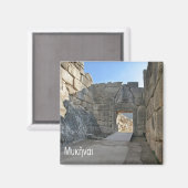 zGR051 MICENE Griechenland, Kühlschrank Magnet (Vorderseite/Rückseite)