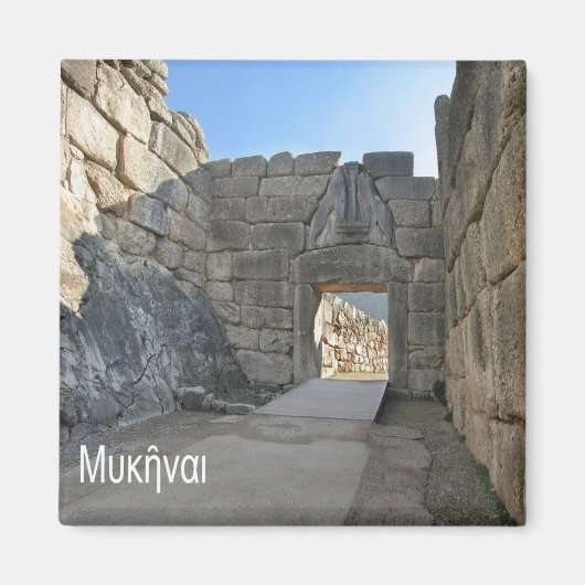 zGR051 MICENE Griechenland, Kühlschrank Magnet (Vorne)