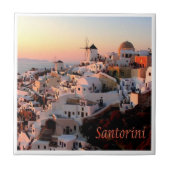 zGR077 SANTORINI Oia Sunset, Griechenland, Fliese (Vorderseite)
