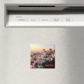 zGR077 SANTORINI - Oia Sunset - Griechenland - Küh Magnet (In Situ (Geschirrspüler))