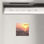 zGR107 MYKONOS Panorama, Griechenland, Kühlschrank Magnet (In Situ (Geschirrspüler))