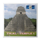 zGT010 TIKAL N.P. Temple I, Guatemala, Fliese (Vorderseite)