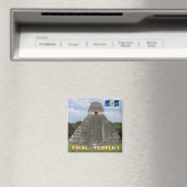 zGT010 TIKAL N.P. Temple I, Guatemala, Kühlschrank Magnet (In Situ (Geschirrspüler))