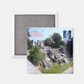 zGT011 TIKAL,Guatemala, America, Fridge Magnet (Vorderseite/Rückseite)