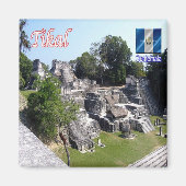 zGT011 TIKAL,Guatemala, America, Fridge Magnet (Vorne)