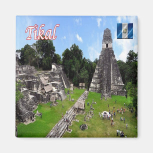 zGT014 TIKAL MAYAN RUINS, Guatemala, Kühlschrank Magnet