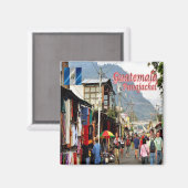zGT018 GUATEMALA, Panajachel Market, Kühlschrank Magnet (Vorderseite/Rückseite)