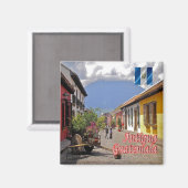 zGT022 ANTIGUA, Calle del Arco, Guatemala, Kühlsch Magnet (Vorderseite/Rückseite)