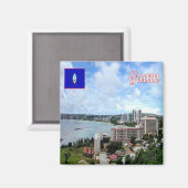 zGU013 GUAM, Panorama, Ozeanien, Kühlschrank Magnet (Vorderseite/Rückseite)