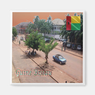 zGW003 BISSAU, Guinea Bissau, Stadtzentrum, Kühlsc Magnet