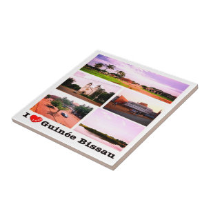 zGW008 GUINEA BISSAU I Liebe, Mosaik, Afrika Fliese