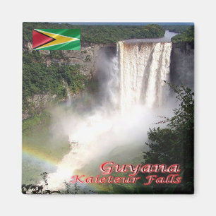 zGY007 GUYANA, Kaieteur Falls, Amerika, Kühlschran Magnet