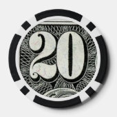 ZH20 Poker-Chip Pokerchips (Rückseite)