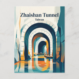 Zhaishan-Tunnel Taiwan Postkarte