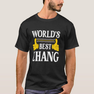 Zhang Nachname Funny Team Familie Nachname World's T-Shirt