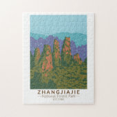 Zhangjiajie National Forest China Wandern Ristoran Puzzle (Vertikal)