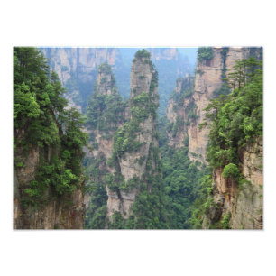 Zhangjiajie National Forest Park Avatar Mountains Fotodruck