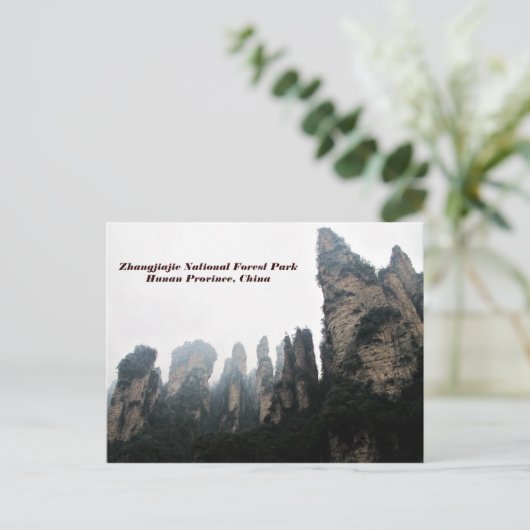 Zhangjiajie National Forest Park, Hunan China Postkarte (Stehend Vorderseite)