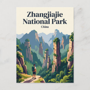 Zhangjiajie-Nationalpark China Postkarte