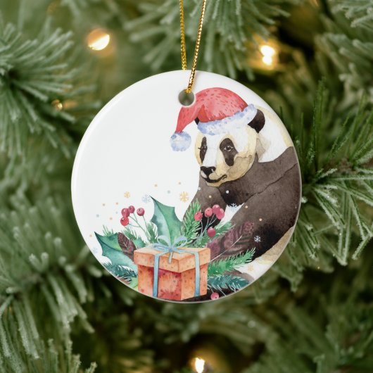 Zhen Zhen, die Panda Weihnachten Keramik Ornament (Baum)