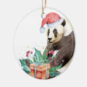 Zhen Zhen, die Panda Weihnachten Keramik Ornament (Links)