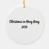 Zhen Zhen, die Panda Weihnachten Keramik Ornament (Hinten)