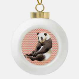 Zhen Zhen, Panda Keramik Kugel-Ornament