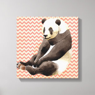 Zhen Zhen Panda Wrapped Canvas Print Leinwanddruck