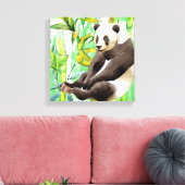 Zhen Zhen über die Panda auf Bamboo Leinwanddruck (Insitu (Wohnzimmer))