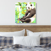 Zhen Zhen über die Panda auf Bamboo Leinwanddruck (Insitu (Schlafzimmer))