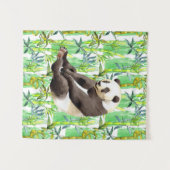 Zhen Zhen über die Panda auf Bamboo Wandteppich (Vorderseite (Horizontal))