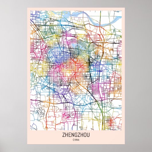 Zhengzhou China Poster (Vorne)
